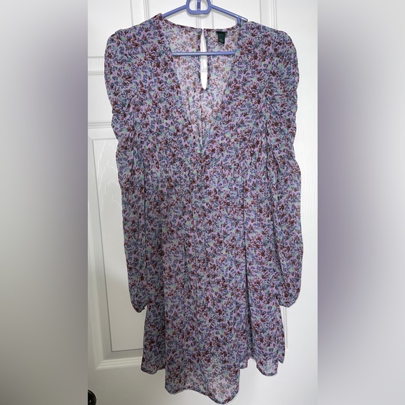 💜 Wild Fable Lavender Floral Dress - Picture 3 of 11